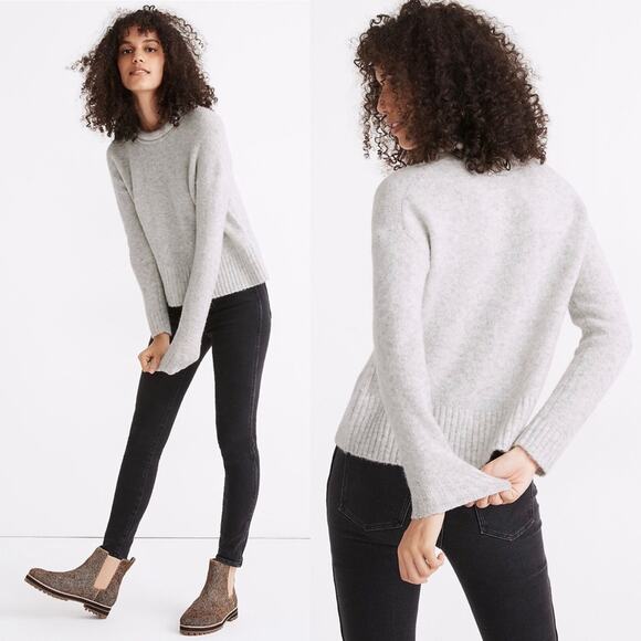 MADEWELL • Gray Fulton Pullover Sweater - Picture 1 of 8